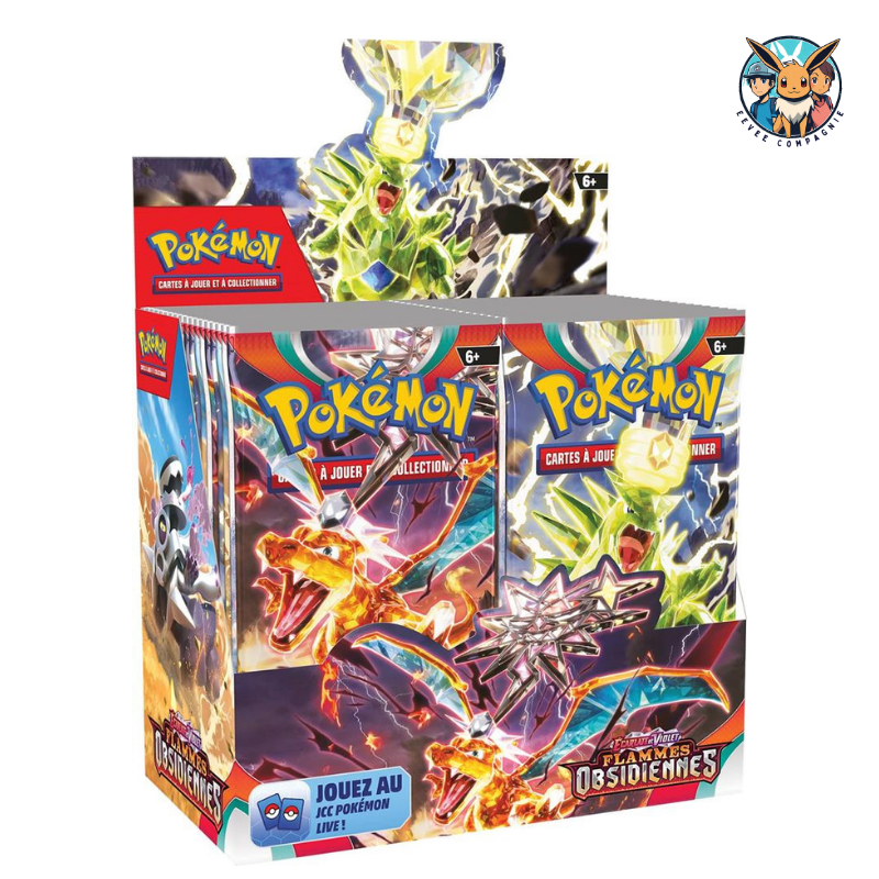 Display Flammes Obsidiennes EV03 - Pokemon