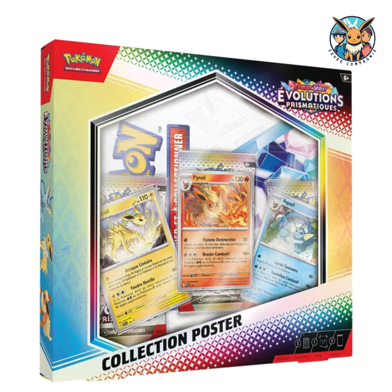 Coffret Poster Evolutions Prismatiques EV8.5 - Pokemon