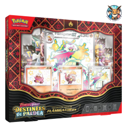 Coffret Premium Flâmigator Destinées de Paldea EV4.5 - Pokemon