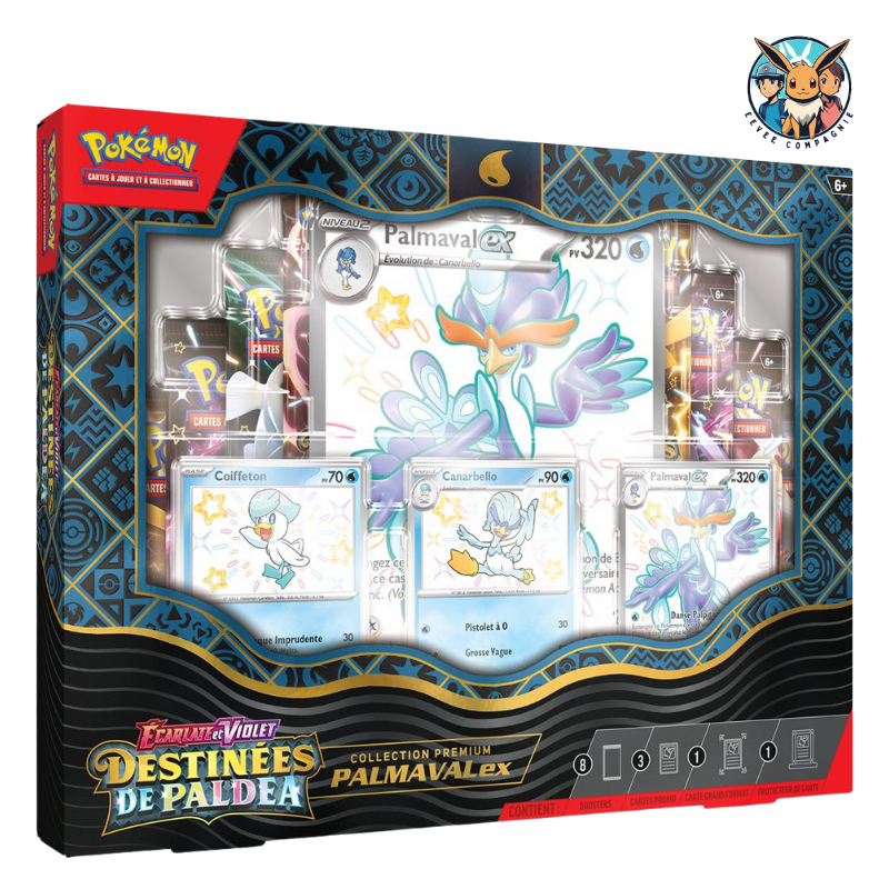 Coffret Premium Palmaval Destinées de Paldea EV4.5 - Pokemon