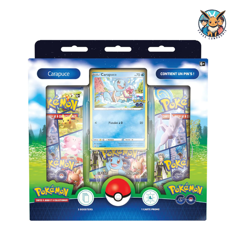 Coffret Carapuce Starter Pin's EB10.5 Pokemon Go - Pokemon