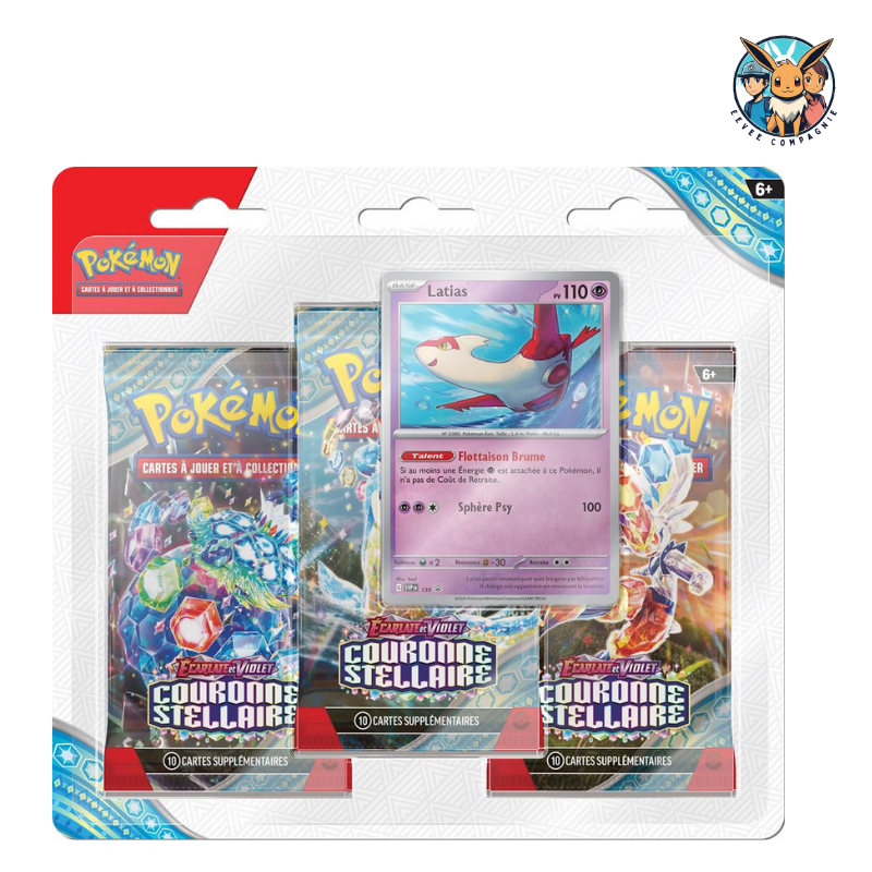 Tripack Couronne Stellaire EV07 Latias - Pokemon